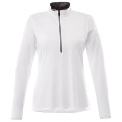 Elevate Women's White Vega Tech Half Zip
