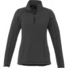 Elevate Women's Grey Storm Bowlen Polyfleece Quarter Zip