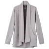 Elevate Women's Heather Grey Equinox Knit Blazer