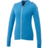 Elevate Women's Olympic Blue Heather Garner Knit Full Zip Hoodie