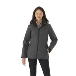 Elevate Women's Heather Dark Charcoal Delamar 3-in-1 Jacket -Elevate TM99305 Heather Dark Charcoal HTF