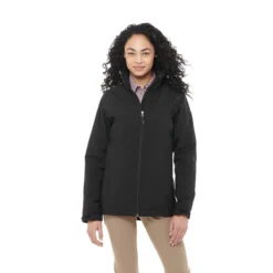 Elevate Women's Black Lawson Insulated Softshell Jacket -Elevate TM99540 Black HTF