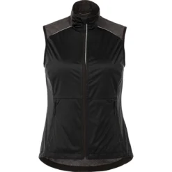 Elevate Women's Black/Smoke Heather Nasak Hybrid Softshel Vest