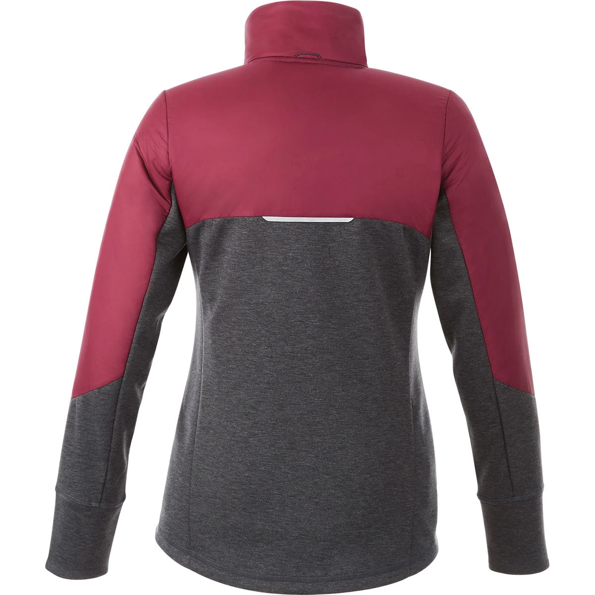 Elevate Women's Maroon/Heather Dark Charcoal Fernie Hybrid Insulated Jacket 2 Elevate Women's Maroon/Heather Dark Charcoal Fernie Hybrid Insulated Jacket - Image 2