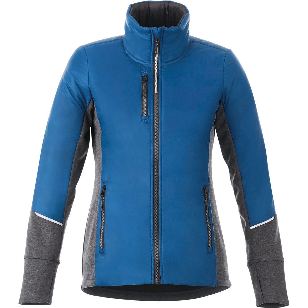 Elevate Women's Invictus/Heather Dark Charcoal Fernie Hybrid Insulated Jacket 1 Elevate Women's Invictus/Heather Dark Charcoal Fernie Hybrid Insulated Jacket