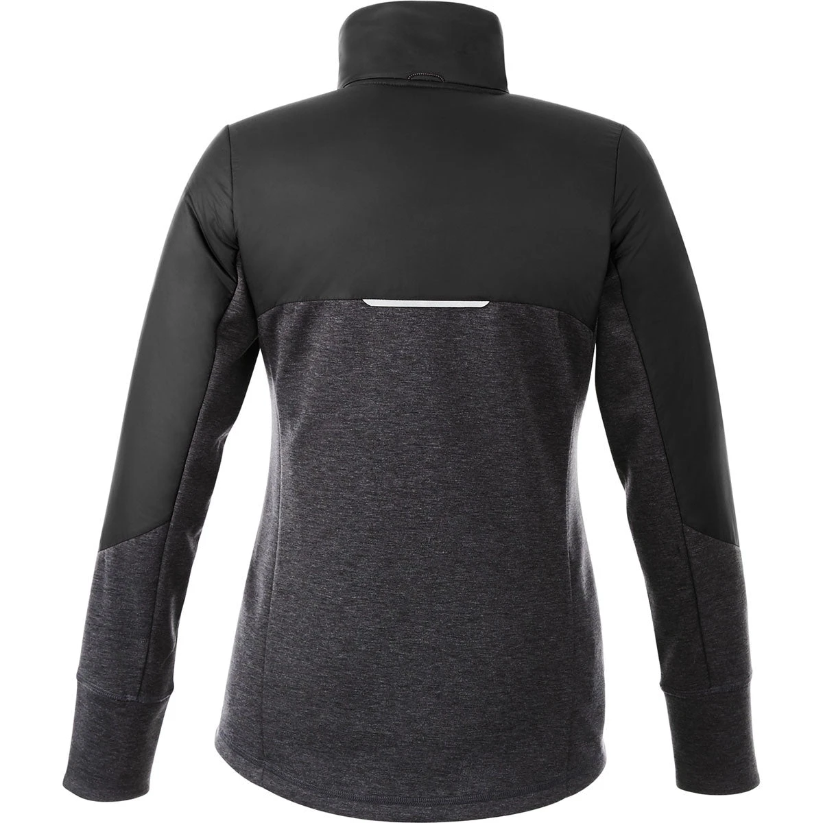 Elevate Women's Black/Heather Dark Charcoal Fernie Hybrid Insulated Jacket 2 Elevate Women's Black/Heather Dark Charcoal Fernie Hybrid Insulated Jacket - Image 2