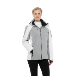 Elevate Women's Grey/White Ozark Insulated Jacket -Elevate TM99701 Grey White HTF